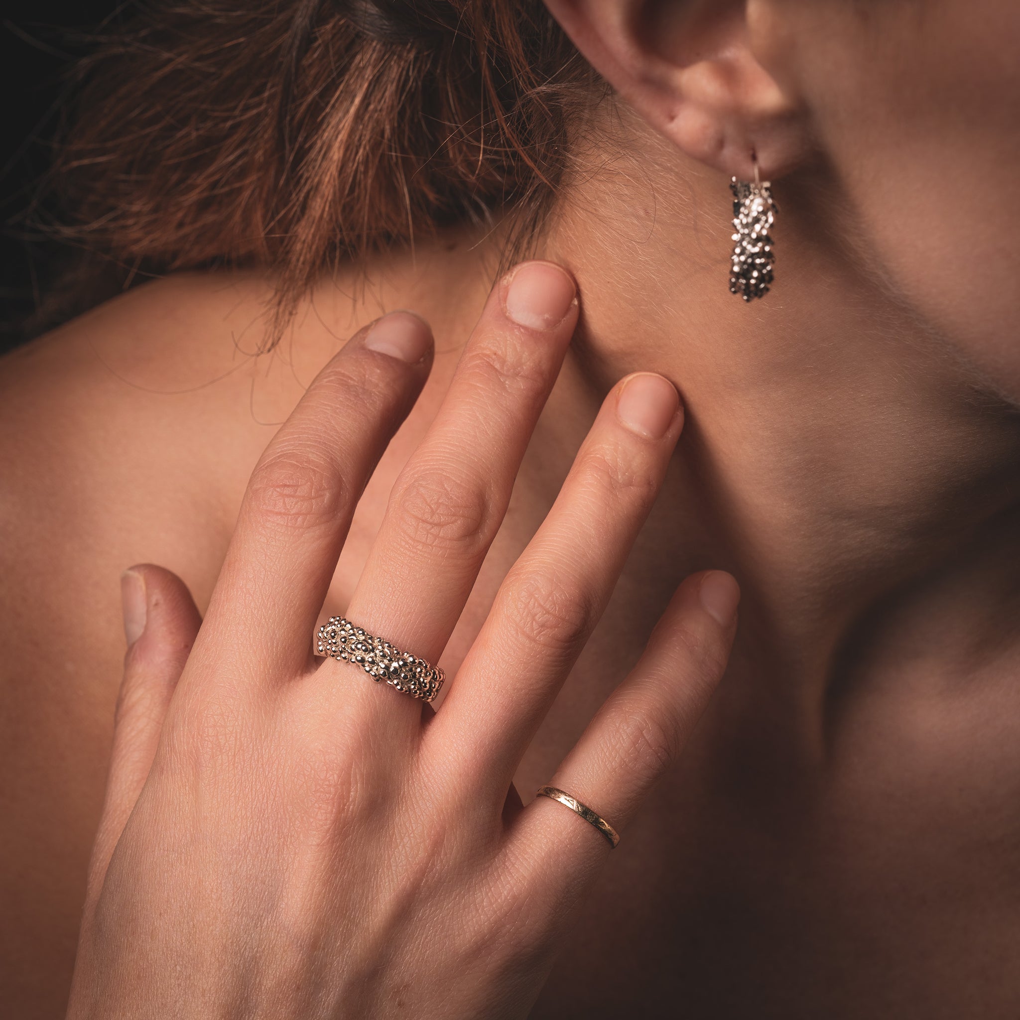Caviar Ring in Silver by Alex-Sandrine Artist Jeweler