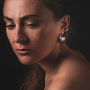 Eclipse Earring Cuff in Silver by What If You Stayed