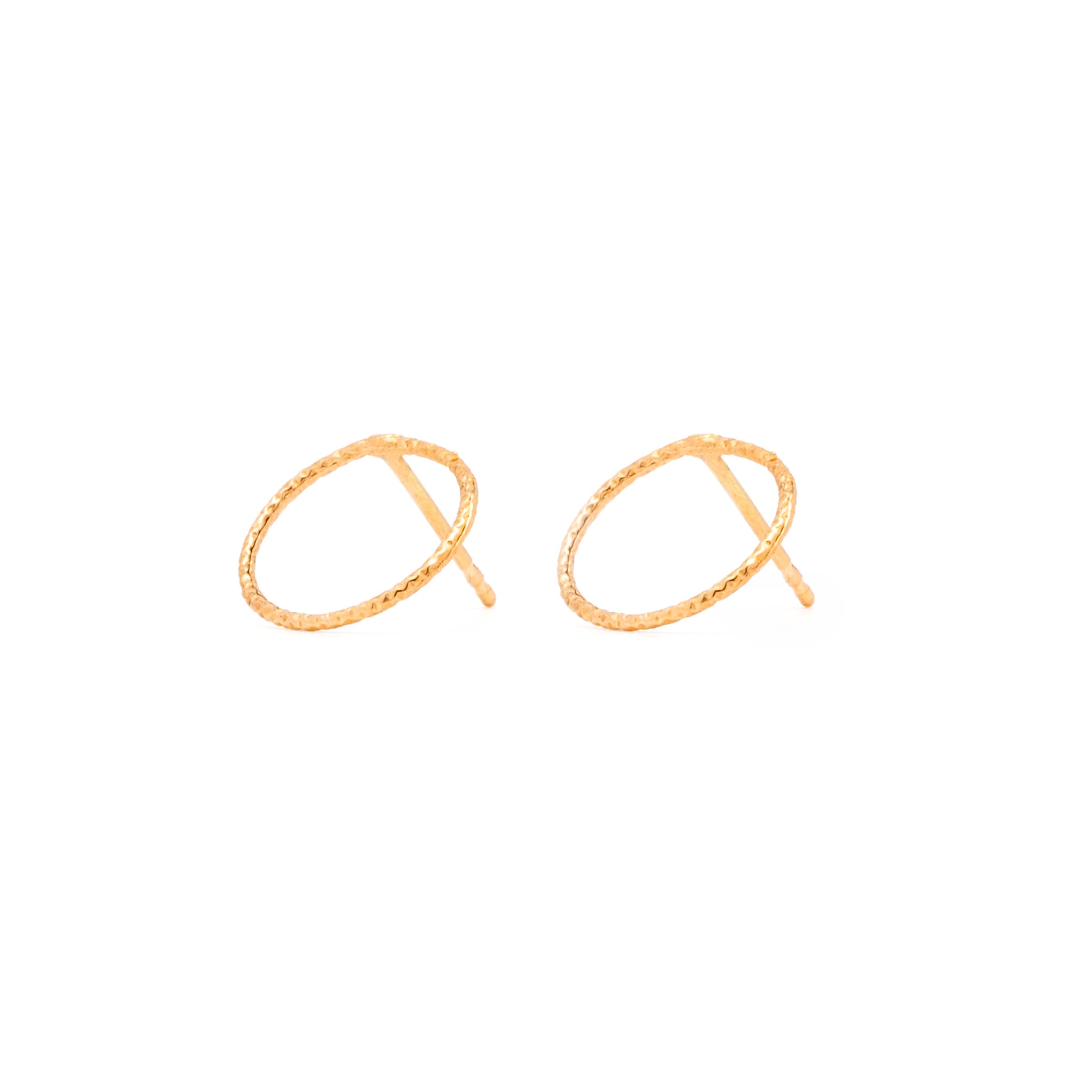 Earrings Echo in Gold by What If You Stayed Jewelry