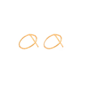 Earrings Echo in Gold by What If You Stayed Jewelry