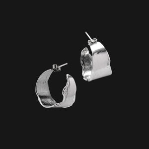 Eclipse Earrings Loops in Silver