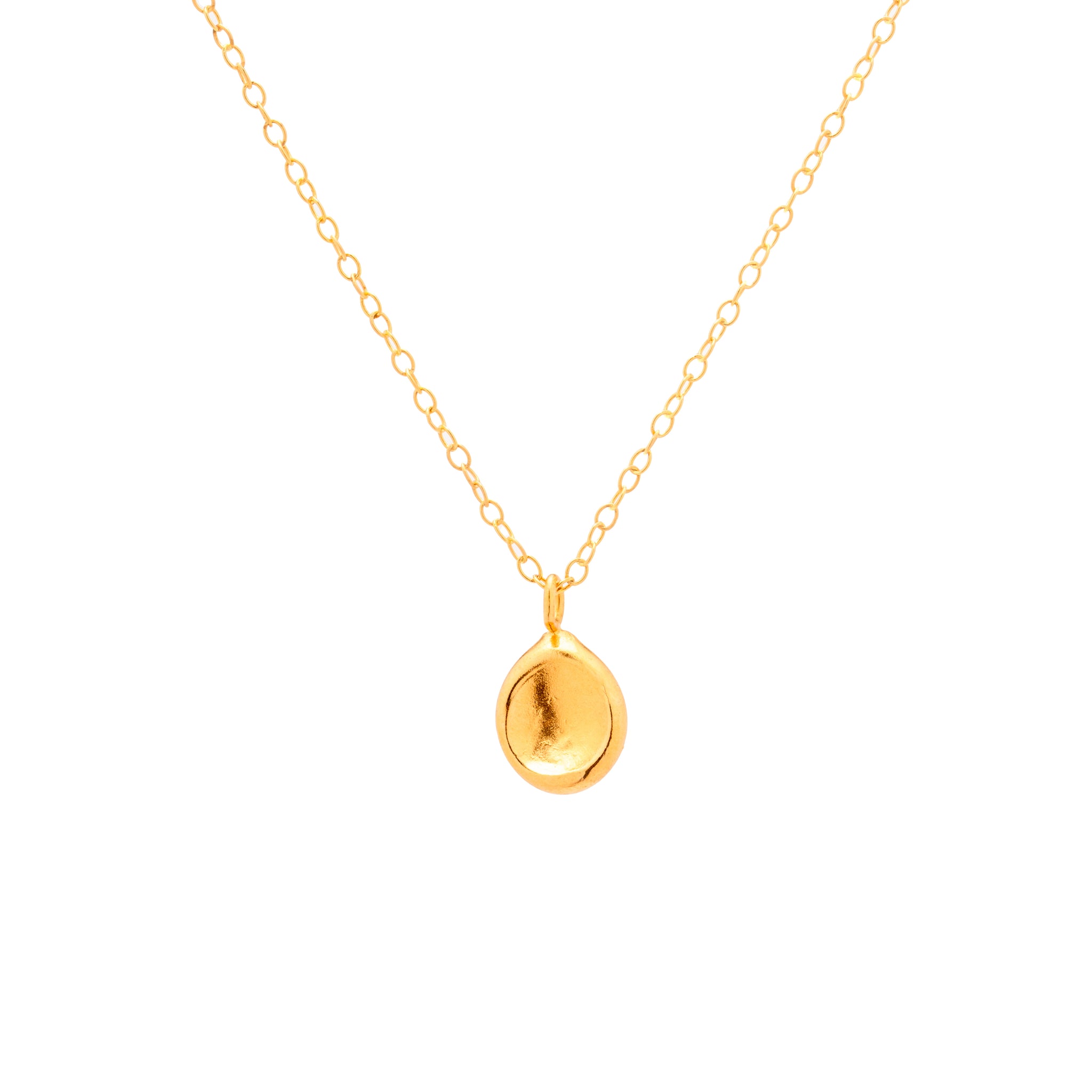 Pendant Necklace Talisman in Gold by What If You Stayed Artist Jewelry