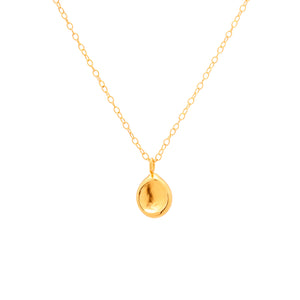 Pendant Necklace Talisman in Gold by What If You Stayed Artist Jewelry