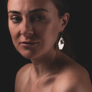 Sicilia Luce Earrings in Silver by What If You Stayed Textured earrings unique style